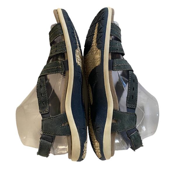 EARTH ORIGINS Women's Size 7M Savoy Sammie Sandals Blue Strappy Comfy Leather - Picture 6 of 13